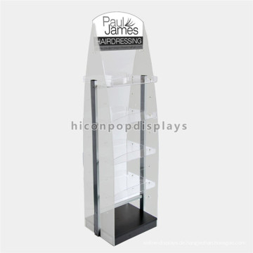 Fabrik Preis Stand Stand Alone Custom Salon Möbel Werbung Multi-Layer Friseur Display Equipment